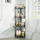 Corner Shower Caddy Standing Consumest em aço inoxidável