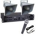 Corneta Balde Fibrasom G 085 Par + Amplificador BT + Mic Corneta Balde Fibrasom G 085 Par + Amplificador BT + Mic