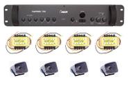 Corneta G-086 - 4 pçs + Amplificador, chamada de caminhões