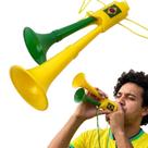 Corneta Vuvuzela Brasil Torcida Verde Amarela Com Cordão Som Alto COPA 2026