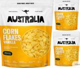 CornFlakes Australia Sabor Sweet Vanilla Baunilha de 200g Harts Natural Kit com 03 unidades