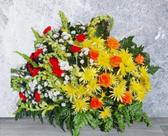 Coroa Condolências - Flora Silvestrini - Amarela e Vermelha