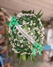 Coroa Condolências - Flora Silvestrini Branco e Verde Coroa Condolências - Flora Silvestrini Branco e Verde