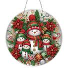 Coroa de arte com diamantes de Natal com enfeite suspenso JFox DIY