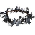 Coroa de borboleta de flores pretas feita à mão Fairy Crown MOSTORY