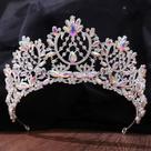 Coroa de Cabelo Alta Noiva Miss Debutante Prata Coroa de Cabelo Alta Noiva Miss Debutante Prata