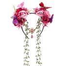 Coroa de flores MOSTORY Purple Fairy para mulheres renascentistas