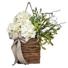 Coroa de flores silvestres de primavera LAFANDE, creme, hortênsia 42cm