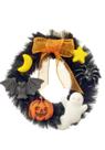 Coroa de Halloween Melody Jane Dollhouse em miniatura em escala 1:12