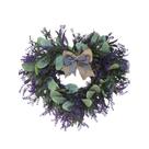 Coroa de lavanda artificial RESOYE Heart Shape 42cm para decoração Coroa de lavanda artificial RESOYE Heart Shape 42cm para decoração