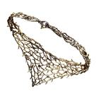 Coroa de metal vintage com strass roxos para um evento especial