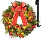Coroa de Natal Kurala 40 luzes LED de 40 cm operadas por bateria