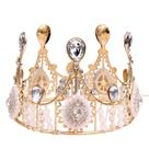 Coroa de noiva de renda elegante, capacete vintage Queen