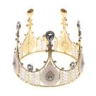 Coroa de noiva europeia elegante, capacete Queen feito à mão