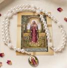 Coroa de Nossa Senhora das Lágrimas com Pérolas Terço católico