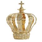 Coroa de Nossa Senhora em metal dourado com zircônia AR156