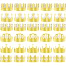 Coroa de papel dourado ANPUNAT para festa de aniversário - 30 unidades