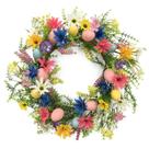Coroa de Páscoa NICHBLOOM Outdoor 50cm com flores e ovos