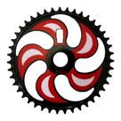 Coroa Engrenagem Para Pedivela Monobloco 43 dentes Preta Hélice Para Bike