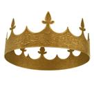 Coroa masculina adulta cor dourada rei príncipe cosplay fantasia