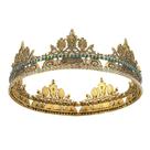 Coroa real medieval para homens e mulheres, tiara étnica dourada