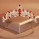 Coroa tiara cor vermelho com dourado debutante daminha florista Coroa tiara cor vermelho com dourado debutante daminha florista
