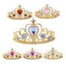 Coroa Tiara de Princesa Dourado de Plástico