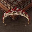 Coroa tiara florista daminha cor vermelha debutante Coroa tiara florista daminha cor vermelha debutante