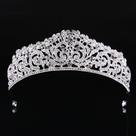 Coroa Tiara Noiva Dourada Prata Ou Rose Strass Debutante