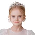 Coroa Tiara Prateado Debutante Noiva Alto Luxo Strass Pérola Coroa Tiara Prateado Debutante Noiva Alto Luxo Strass Pérola