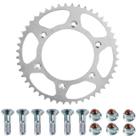 Coroa transmissão CRF150 CRF230 CRF250 CRF450 NXR125 NXR150 NXR160 Bros XRE190 48 dentes competição com prisioneiros