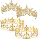 Coroas de formatura King and Queen Henoyso para homens e mulheres (4 unidades)