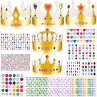 Coroas de papel MGZTTHW Gold 25 peças de decoração de festa de aniversário DIY