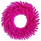 Corona Artificial Vickerman de 36 pulgadas en Rosa Fucsia, sin luces, con 288 puntas