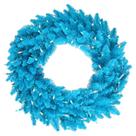 Corona Navideña Vickerman de Abeto Azul Cielo 60 cm con LED Azul