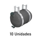 Corote Barrica Água Plástica 16 Litros Preta - 10 Unidades