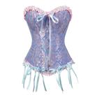 Corpete Corset Espartilho Cinta Modela Cintura Floral