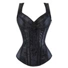 Corpete Corset Espartilho Overbust Cores Alça Zíper Vintage