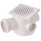 Corpo Caixa Sifão Porta-Grelha Quadrada Branco 100x100x50mm - 27019919 - TIGRE