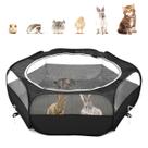 Corral para Pequeños Animales Pawaboo, Tienda Impermeable Negra