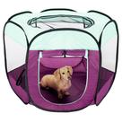 Corral para perros Furhaven Pop Up Tienda portátil para mascotas morada talla mediana