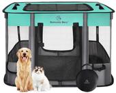 Corral para Perros OSO ROMÁNTICO 102x81x61 cm Plegable con Cubierta de Sombra