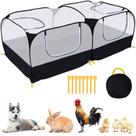 Corralito para Mascotas Ineariu para Animales Pequeños con Fondo Desmontable