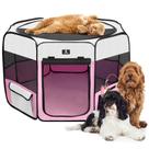 Corralito para Mascotas X-ZONE PET portátil para perro, gato y conejo color rosa Corralito para Mascotas X-ZONE PET portátil para perro, gato y conejo color rosa