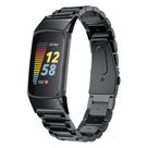 Correa de acero inoxidable negra para Fitbit Charge 5
