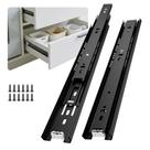 Correderas de Cajón Ubisin de 30 cm, Montaje Lateral con Rodamientos de Bolas para 45 kg