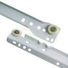 Corrediça Branca Apoio Comum 400mm(40cm) Kit 05 Pares(4040)