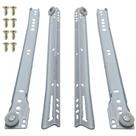 Corrediça Branca Para Gaveta De 40cm 4 Pedaços + Parafusos Corrediça Branca Para Gaveta De 40cm 4 Pedaços + Parafusos