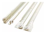 Corrediça (trilho) Branca Para Gaveta 40cm 6 Pares Com Paraf