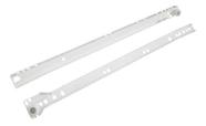 Corrediça Trilho Para Gaveta Com Roldana 300 Mm Branco